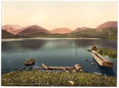 Jajce, jezero Pliva između 1890-1900, Bosna i Hercegovina / Austrougarska