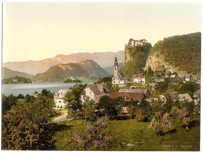 Pogled na Bled, Slovenija / Austrougarska (1890-1900)