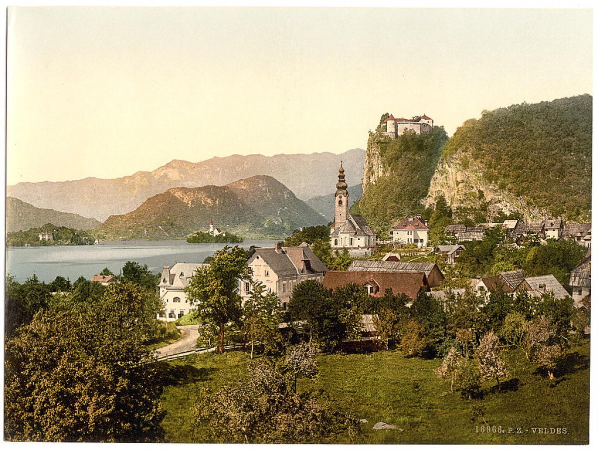 Pogled na Bled, Slovenija / Austrougarska (1890-1900)
