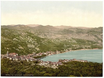 Pogled na Bakar (Buccari), Bakarski zaliv, Hrvatska / Austrougarska (1890)