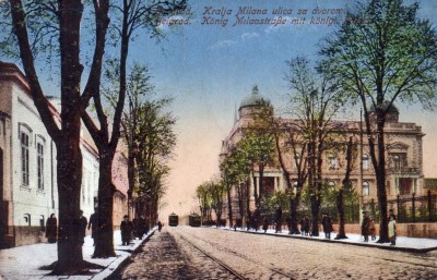 Ulica Kralja Milana u Beogradu i Stari Dvor početkom XX veka