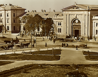 Stara železnička stanica u Beogradu 1919. god.