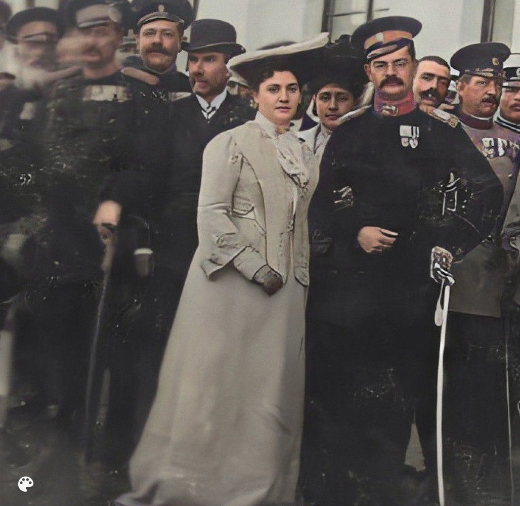 Kralj Aleksandar i Kraljica Draga Obrenović (uvećana i obojena verzija)