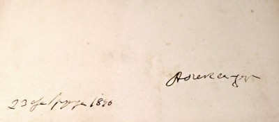 Potpis kralja Aleksandra I Obrenovića iz 1896. g.