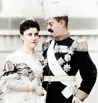 Kralj Aleksandar I Obrenović V i Kraljica Draga Obrenović (obojena verzija)