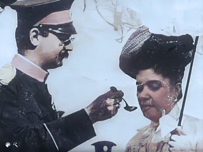 Kralj Aleksandar Obrenović i Kraljica Draga (obojena verzija)