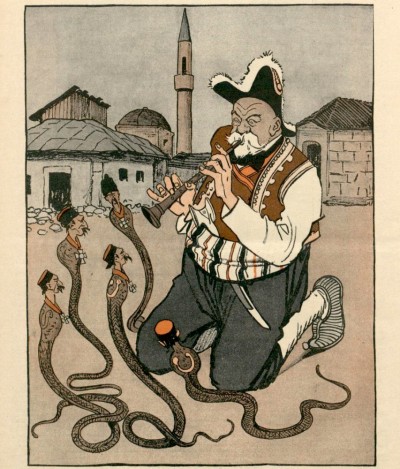 Prvi svetski rat: Austrijska karikatura iz 1914. godine