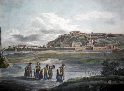 Beogradska tvrđava, litografija iz sredine XIX veka