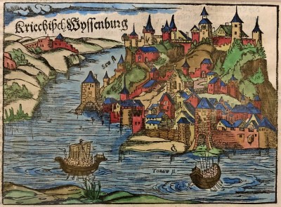 Turska opsada Beograda 1521. godine. Drvorez iz 1578. god.