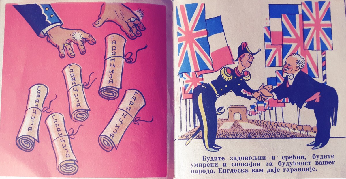 Engleska daje garancije Francuskoj. Ratna propaganda iz Drugog svetskog rata
