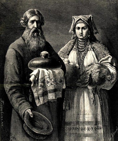 Gostoprimstvo kod Rusa, ilustracija iz 1874.