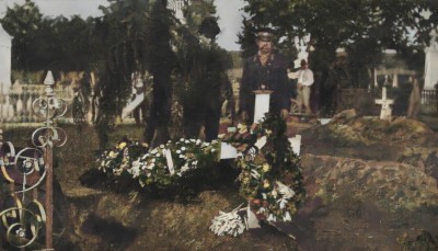 Grob potpukovnika Mihaila Naumovića, jednog od zaverenika u Majskom prevratu 1903. The Illustrated London News, Jun 1903 (restaurirana i obojena)