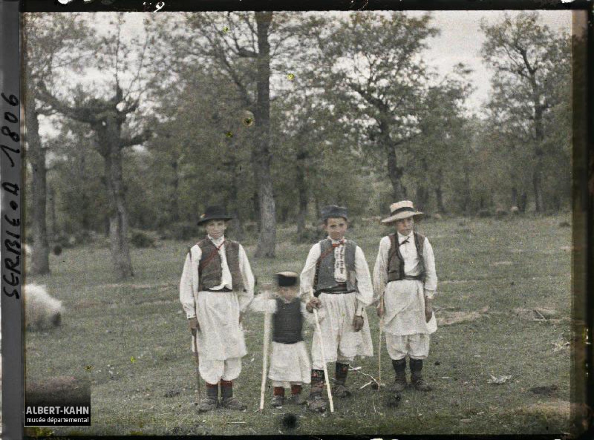 Mali pastiri u okolini Beograda, selo Kumodraž 1913. g.