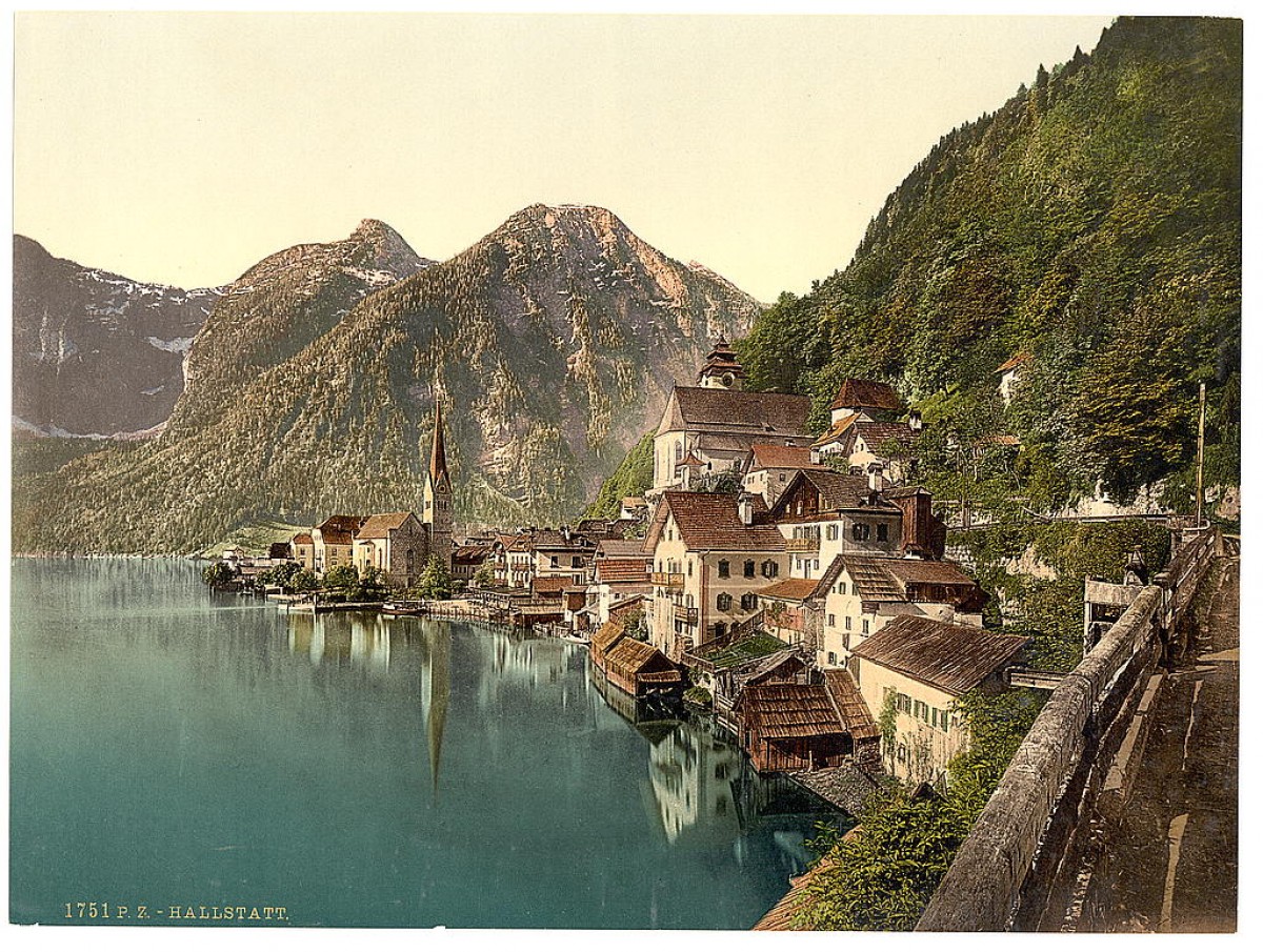 Halštat, Austrija, oko 1900. god. (Hallstatt)