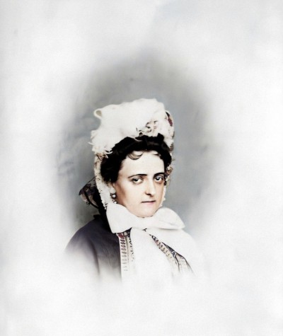 Julija Hunjadi de Ketelj, kneginja Srbije, supruga kneza Mihaila Obrenovića (restaurirana i obojena)