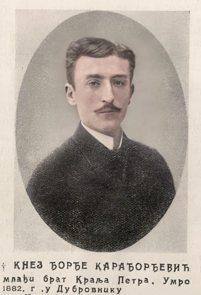 Knez Đorđe Karađorđević, mlađi brat kralja Petra I, preminuo 1882. (restaurirana i obojena)