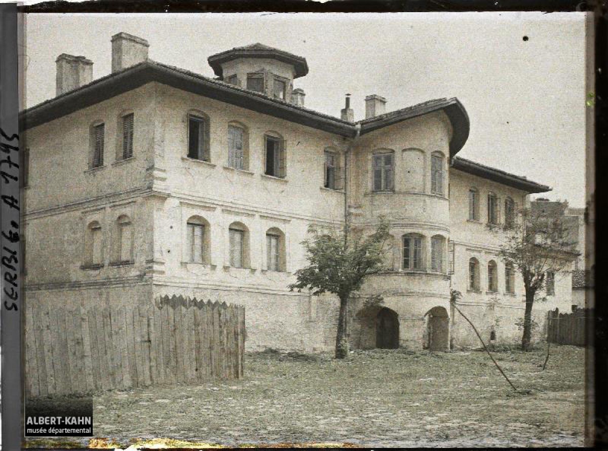 Konak kneginje Ljubice u Beogradu fotografisan 27. aprila 1913.