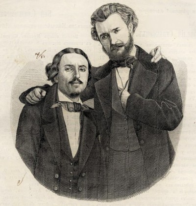 Kornelije Stanković i Stefan Teodorović. Slika objavljena god. 1856.