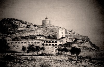 Cetinjski manastir. Cetinje 1876. godine