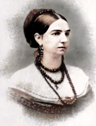 Marija Obrenović / Elena Marija Katardži 1831-1876 (restauriran i obojen portret)