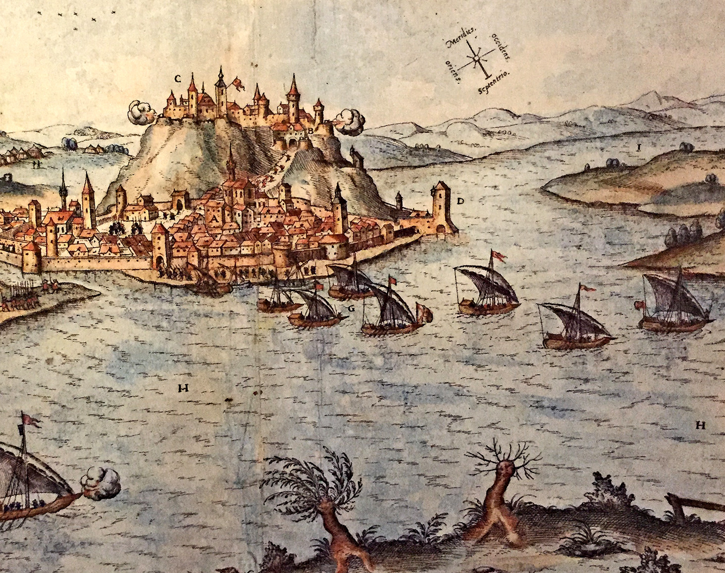 Osvajanje Beograda 1521. god. (detalj) Hieronymus Ortelius XVI vek