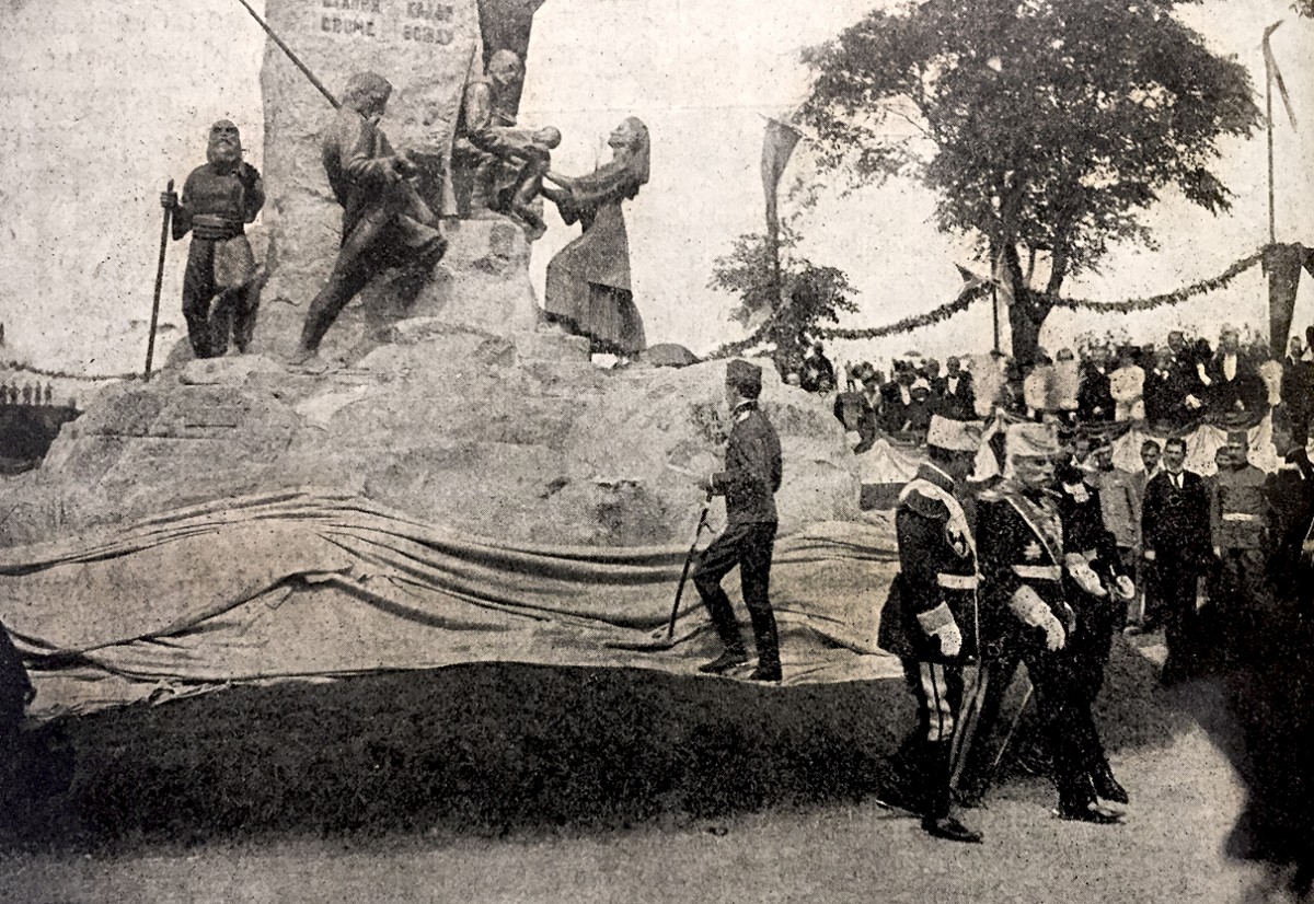 Svečano otkrivanje Karađorđevog spomenika u Beogradu 11. avgusta 1913
