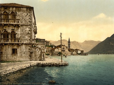 Perast, Dalmacija oko 1890-1900. Crna Gora