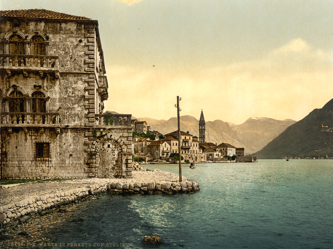 Perast, Dalmacija oko 1890-1900. Crna Gora