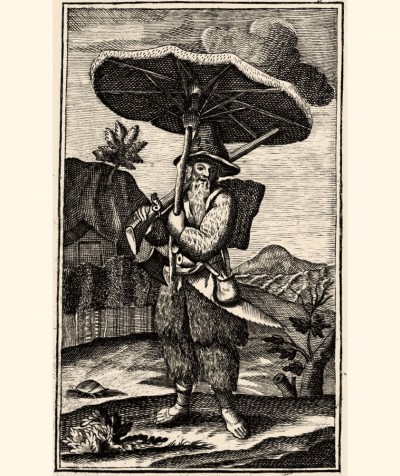 Robinzon Kruso : Ilustracija iz prvog srpskog izdanja iz 1799.
