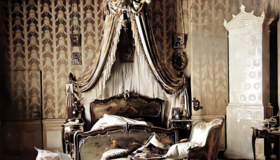 Spavaća soba kralja Aleksandra i kraljice Drage nakon Majskog prevrata 1903 (restaurirana i obojena)