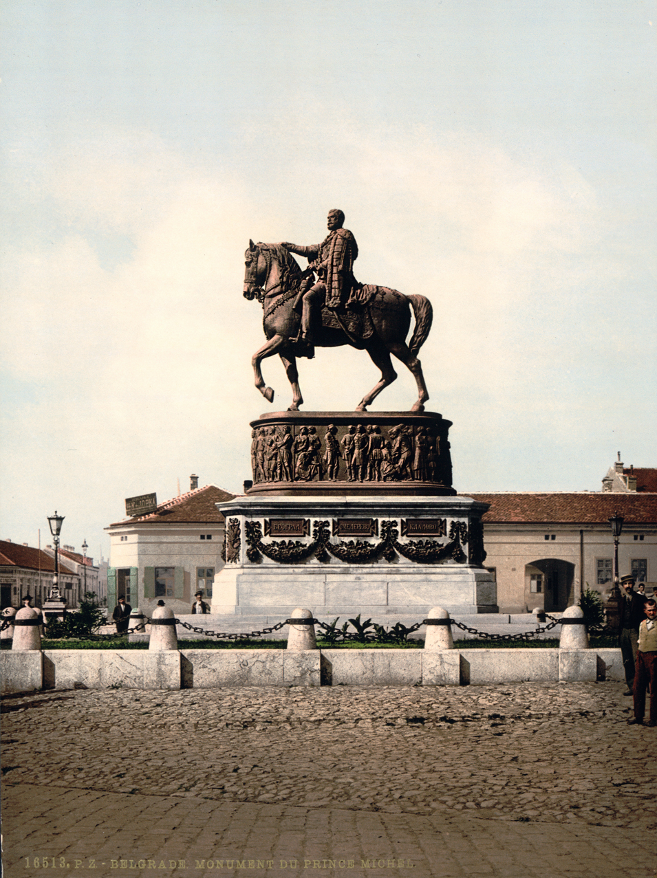 Spomenik knezu Mihailu, Beograd (oko 1890) HQ