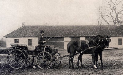 Srpska zaprega. Snimak M. Jovanović, dvorski fotograf (Narodno dobro Topčider, 1900)