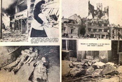 Prizori nakon bombardovanja Beograda na Uskrs 1944.