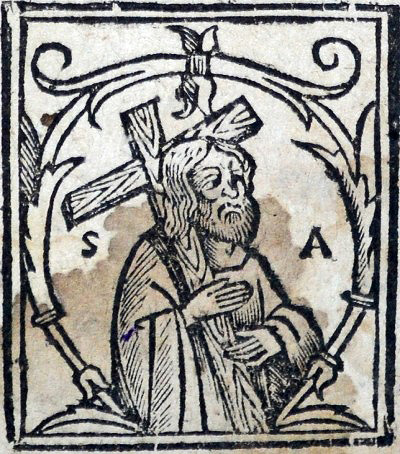 Vinjeta - Isus Hrist - Duborez iz srpskog Psaltira, XVII vek