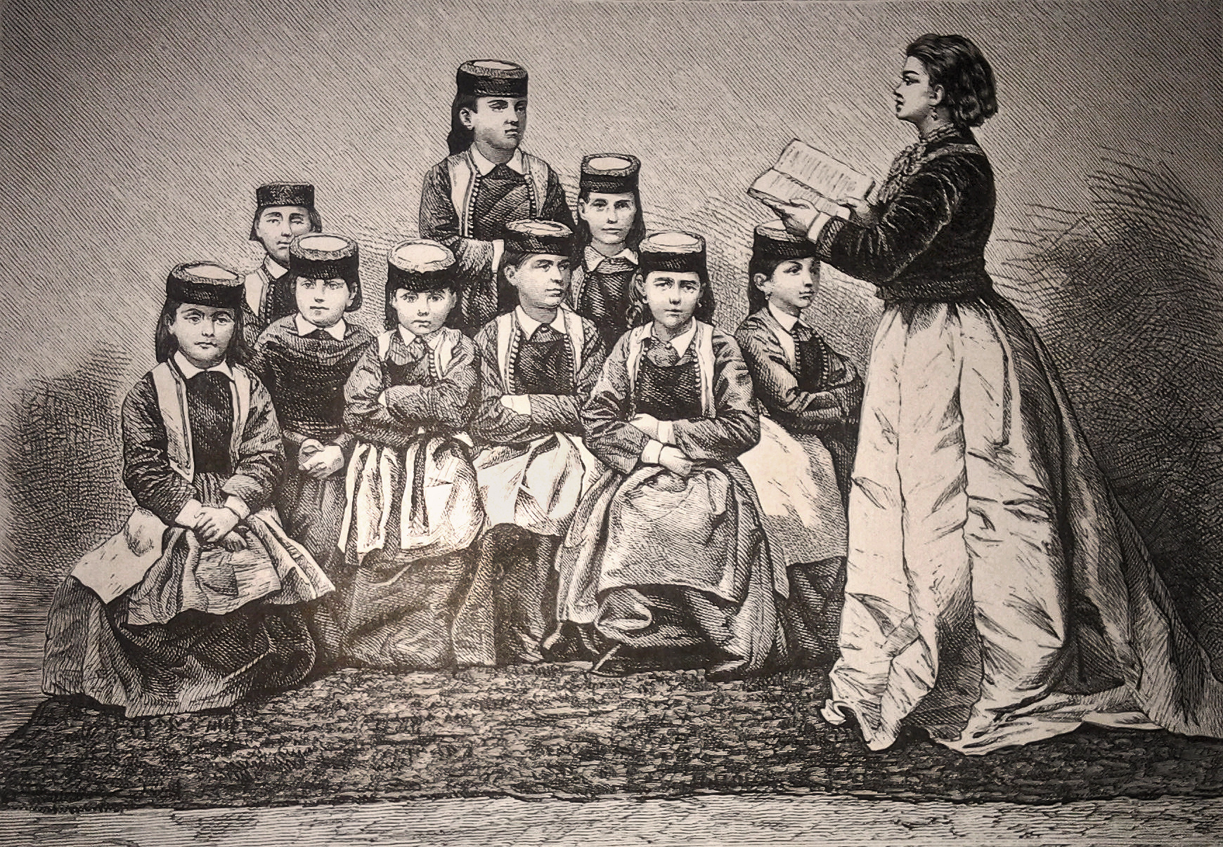 Ženska škola na Cetinju oko 1875. godine